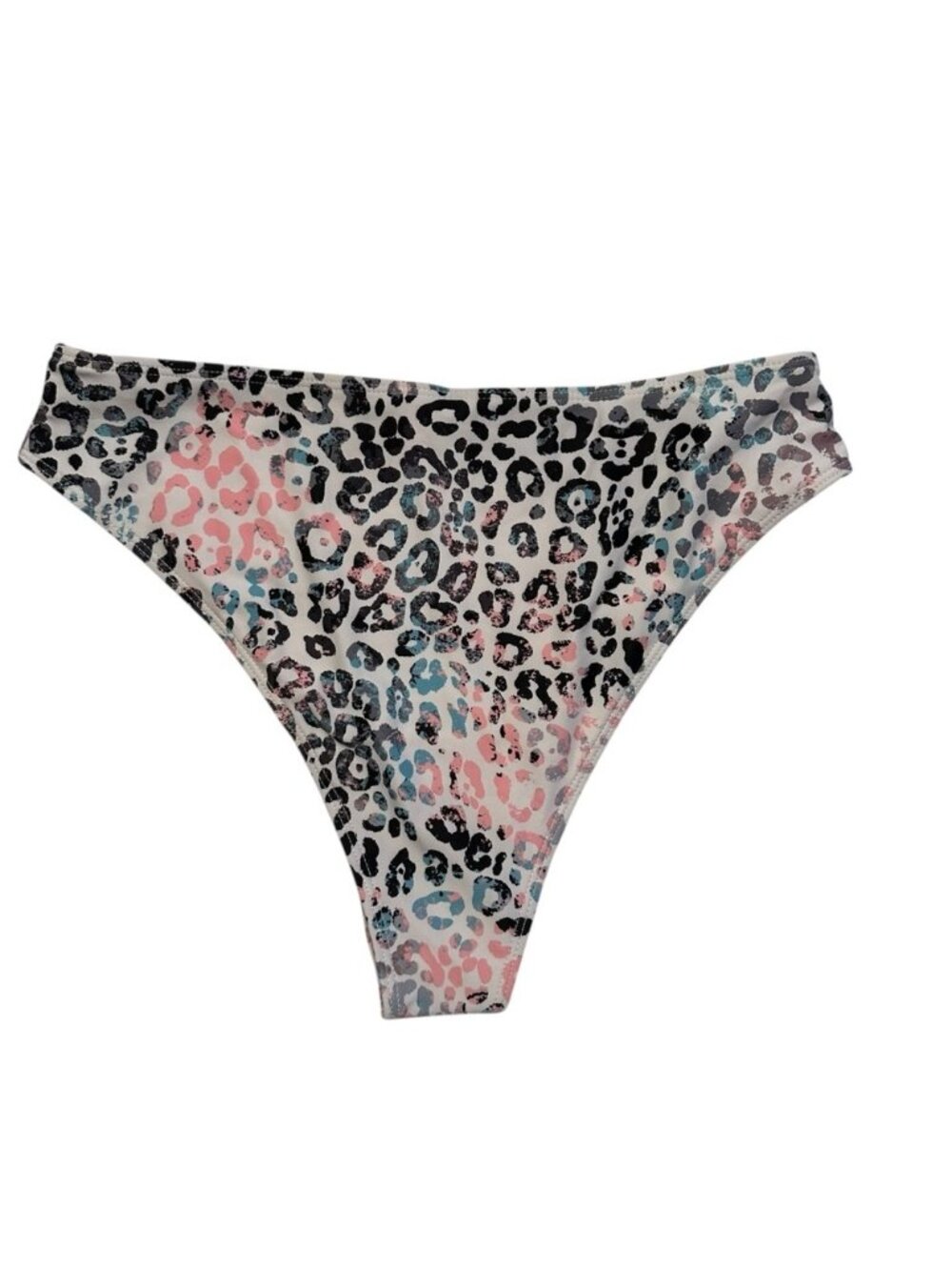 NWOT Shein | Pink & Black Animal Print High Waist Bikini Set Size Large - Picture 6 of 9